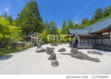 Koyasan Kongobu-ji Temple: The Banryu Garden in front of the inner hall 115200008