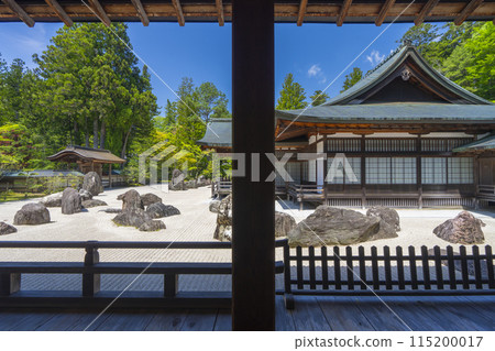 高野山金剛峰寺、內堂前的磐龍庭園 115200017