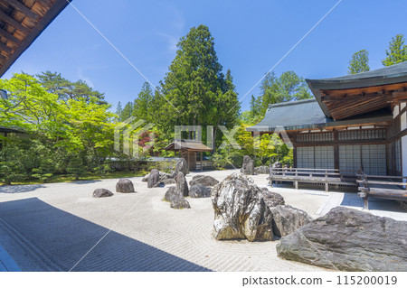 高野山金剛峰寺、內堂前的磐龍庭園 115200019
