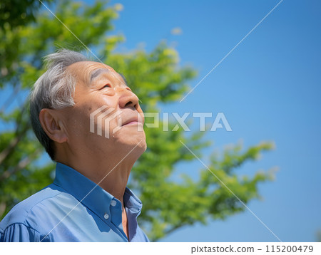 Peaceful days under the blue sky - A happy retirement 115200479