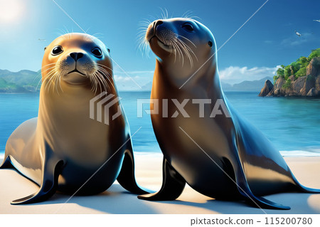 海中的斑海豹 115200780