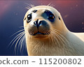 Shining profile of a spotted seal 115200802