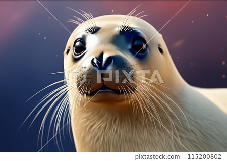 發光斑海豹的輪廓 115200802