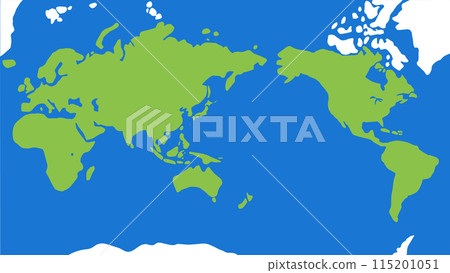 略有變形的世界地圖16:9視角尺寸 略有變形的世界地圖16:9視角尺寸 115201051