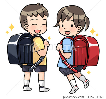 背著新書包的孩子 115201160