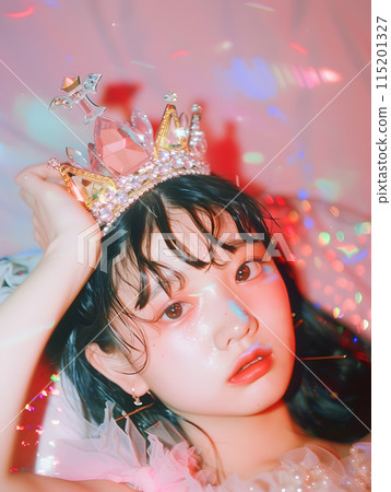 Sparkling fantasy - Stylish crown girl 115201327