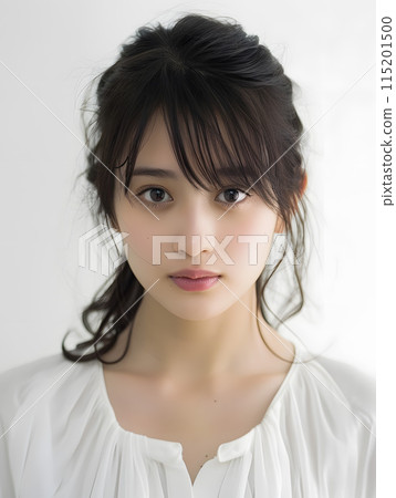 安靜的表情：自然魅力的日本女性 115201500