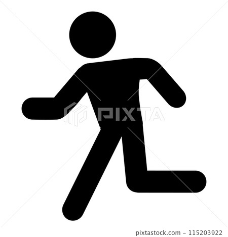 跑步、慢跑、逃脫、疏散、跑步人圖示說明 跑步、慢跑、逃脫、疏散、跑步人圖示說明 115203922