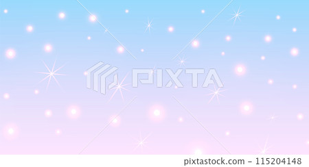 Pink blue sky vector background with shiny stars 115204148