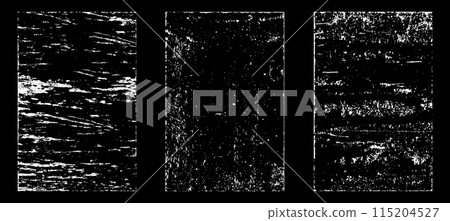 Black and white grunge. Distress overlay texture. Abstract surface dust and rough dirty wall background concept. Distress illustration simply place over object to create grunge effect. Vector EPS10. 115204527