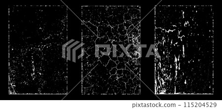Black and white grunge. Distress overlay texture. Abstract surface dust and rough dirty wall background concept. Distress illustration simply place over object to create grunge effect. Vector EPS10. Black and white grunge. Distress overlay texture. Abstract surface dust and rough dirty wall background concept. Distress illustration simply place over object to create grunge effect. Vector EPS10. 115204529