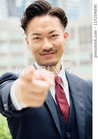 指向手指的商人 指向手指的商人 115204890