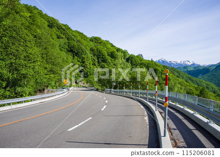 【初夏的平湯溫泉】R158平湯隧道東口和卡佐見橋周圍的新綠 115206081