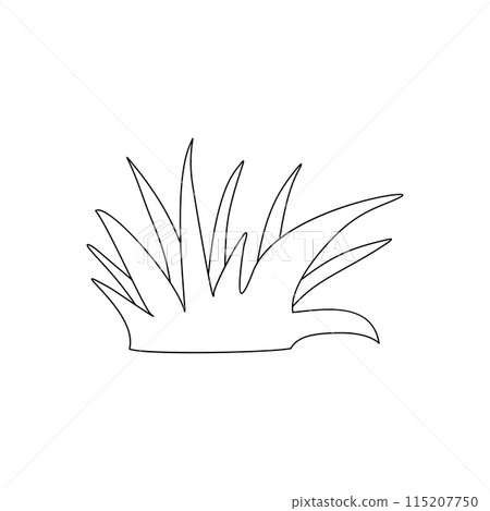 Patch of Grass Line art Vector icon for Nature App and Website. Vector Outline Black and White Illustration Isolated on Background. Plant concept, Garden Botany Silhouette, Hand Drawn Graphic Art. Patch of Grass Line art Vector icon for Nature App and Website. Vector Outline Black and White Illustration Isolated on Background. Plant concept, Garden Botany Silhouette, Hand Drawn Graphic Art. 115207750