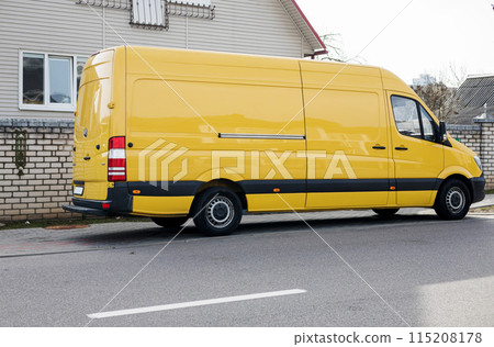Yellow Mercedes Sprinter 115208178