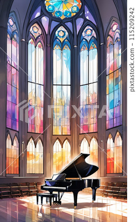 landscape with piano 115209242