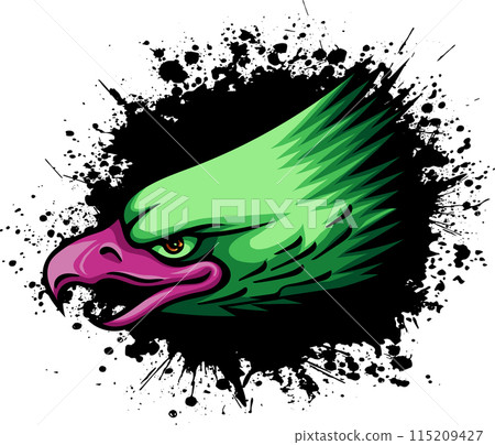 Mascot Head of an Eagle vector illustration design 115209427