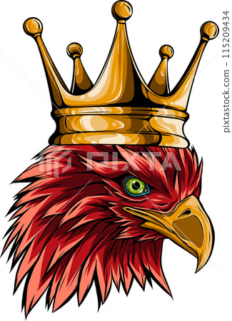 Mascot Head of an Eagle vector illustration design Mascot Head of an Eagle vector illustration design 115209434