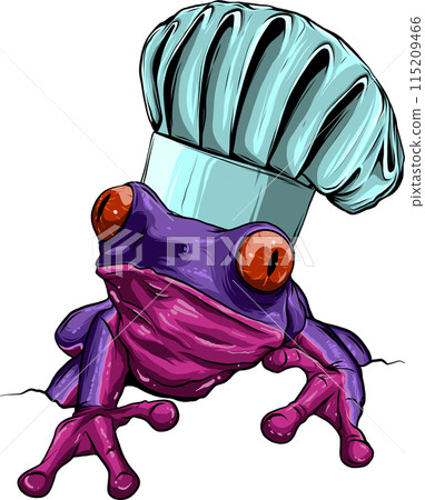 colored draw of frog vector illustration design 115209466