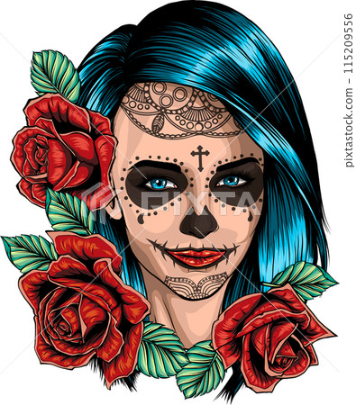 draw of Dead girl vector illustration design draw of Dead girl vector illustration design 115209556