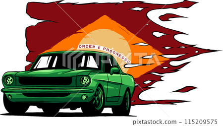 hand draw of Muscle car vector illustration design hand draw of Muscle car vector illustration design 115209575