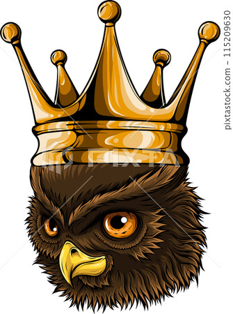 cute cartoon owl head vector illustration design cute cartoon owl head vector illustration design 115209630