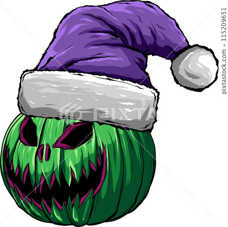 Halloween pumpkin in flat style vector illustration design Halloween pumpkin in flat style vector illustration design 115209651