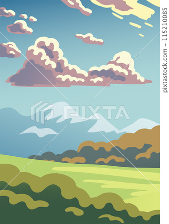 Summer landscape of nature 115210085