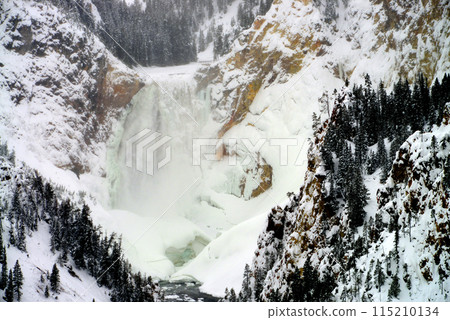 Upper Yellowstone Falls in Winter Upper Yellowstone Falls in Winter 115210134