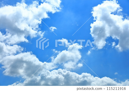 Image of a refreshing spring sky and clouds 115211916