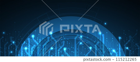 Abstract Artificial intelligence. Cloud computing. Machine learning. Technology web background. Virtual concept futuristic background. Vector art. Abstract Artificial intelligence. Cloud computing. Machine learning. Technology web background. Virtual concept futuristic background. Vector art. 115212265