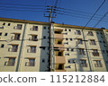 Landscape with multi-family residences 115212884