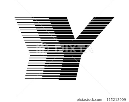 Letter Y Logo Geometric Motion Speed Line - Stock Illustration ...