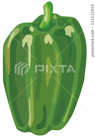 Simple bell pepper illustration vector material 115212919