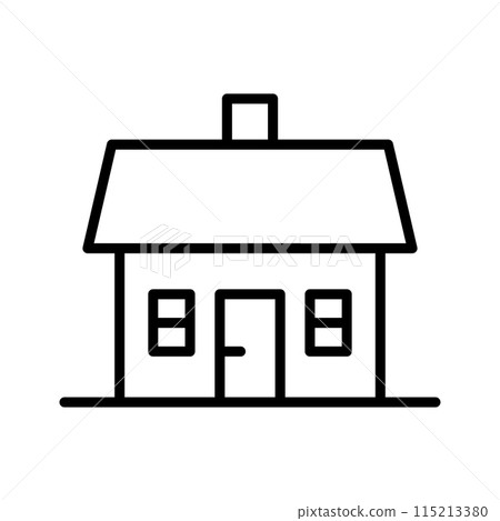 Home icon. Suburban home minimalist design 115213380