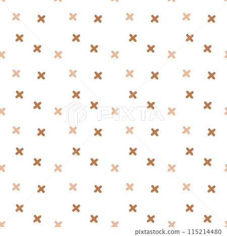 Abstract Geometric seamless pattern with colorful ornament on white background. Template design for web page, textures, card, poster. 115214480