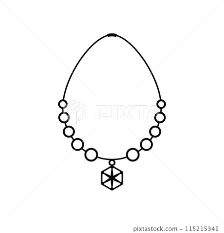 Necklace symbol icon 115215341