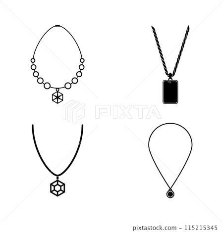 Necklace symbol icon 115215345