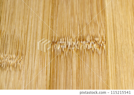 new striped bamboo board close-up 115215541