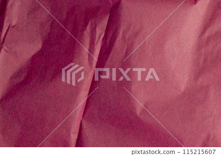beautiful crumpled pink wrapping paper 115215607