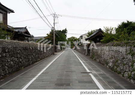 長崎縣五島市武士住宅街風景 115215772