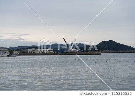 The sea in front of the Dozaki Catholic Church Christian Museum in Goto City, Nagasaki Prefecture 115215825