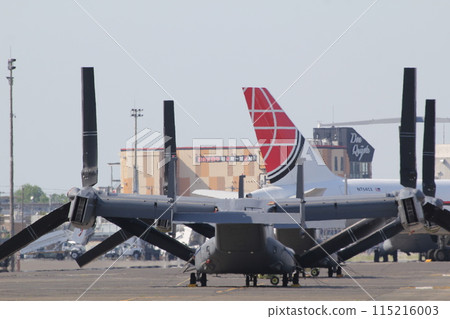 Ospreys lined up at Yokota Air Base 115216003