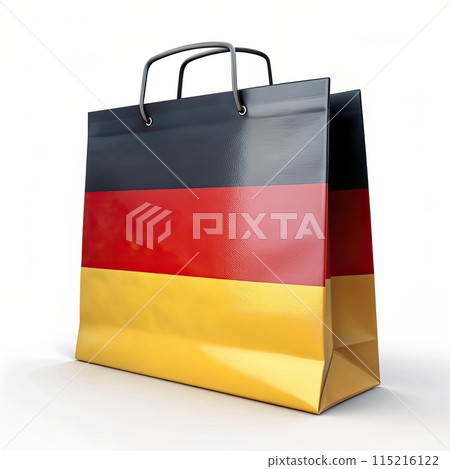 Shop with German Pride: GERMANY Flag Tote Bag on Clean White Background 115216122