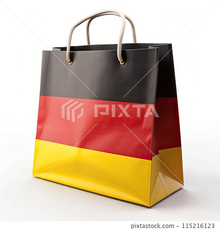 Shop with German Pride: GERMANY Flag Tote Bag on Clean White Background 115216123
