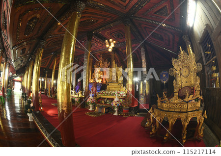 Inside the Wat Nantaram temple is a golden teak Buddha image. Name of Buddha Metta It is a Buddha image. 115217114