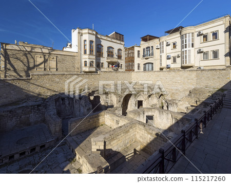 Remains of public baths in the Palace of Shirvanshahs, Baku / Baku, Azerbaijan Remains of public baths in the Palace of Shirvanshahs, Baku / Baku, Azerbaijan 115217260