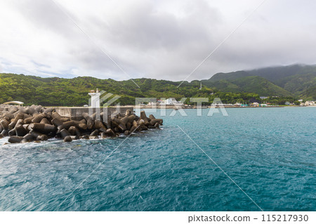 Ogasawara Islands: Seascape seen from the Hahajima Maru 115217930