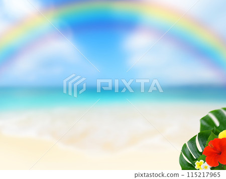 Background material with the image of a tropical sea 115217965
