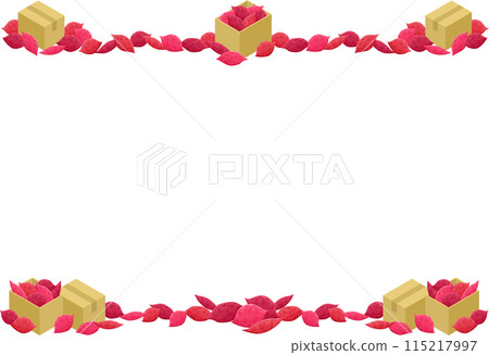 Sweet potato illustration frame 115217997